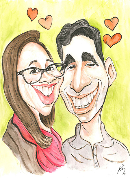 caricatura_casal